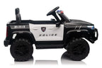 Elektro-Polizeiauto für Kinder 24V – 2-Sitzer, 4x200W Motoren, 10km/h, EVA-Reifen & Ledersitz