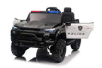 Elektro-Polizeiauto für Kinder 24V – 2-Sitzer, 4x200W Motoren, 10km/h, EVA-Reifen & Ledersitz