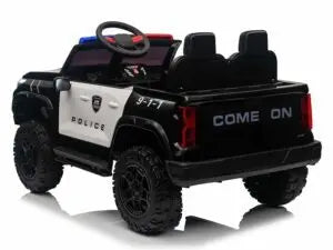Elektro-Polizeiauto für Kinder 24V – 2-Sitzer, 4x200W Motoren, 10km/h, EVA-Reifen & Ledersitz