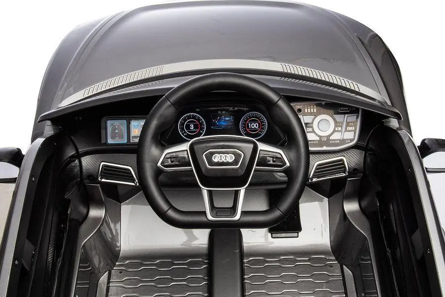 Audi E-Tron GT Kinder Elektrofahrzeug 12V – Lizenziert, Leder, Fernbedienung, EVA, Bluetooth