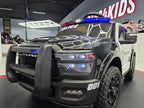 Polizei Dodge RAM Elektro Kinderauto - Mit Ledersitz und EVA Reifen, Bluetooth, Federung, Fernbedienung, MP3