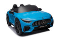 Mercedes SL63 AMG Kinder Elektroauto 24V in Blau – Lizenziert, Fernbedienung, Leder, EVA, MP3