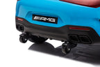 Mercedes SL63 AMG Kinder Elektroauto 24V in Blau – Lizenziert, Fernbedienung, Leder, EVA, MP3