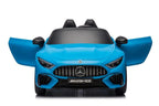 Mercedes SL63 AMG Kinder Elektroauto 24V in Blau – Lizenziert, Fernbedienung, Leder, EVA, MP3