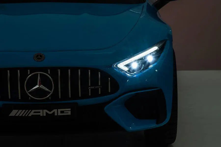 Mercedes SL63 AMG Kinder Elektroauto 24V in Blau – Lizenziert, Fernbedienung, Leder, EVA, MP3