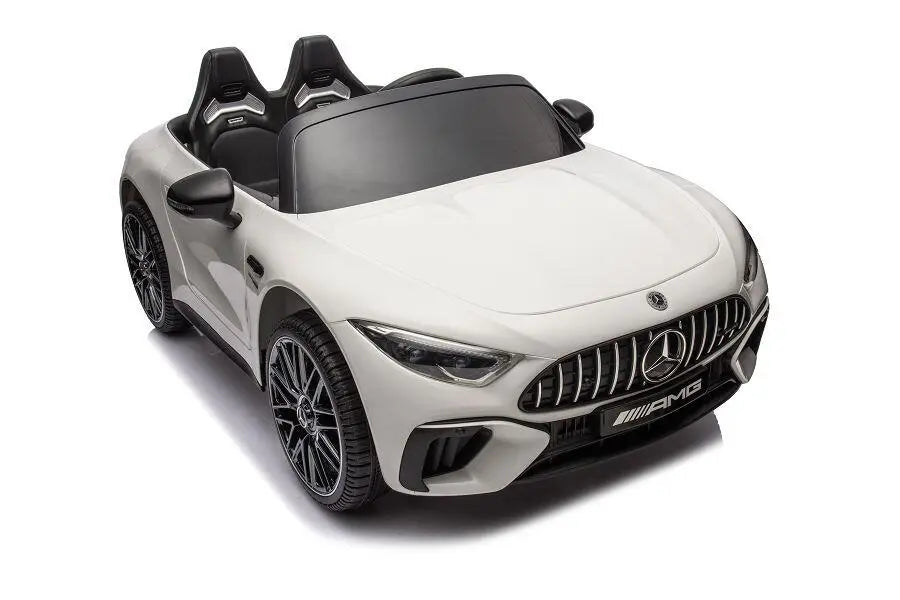 Mercedes SL63 AMG Kinder Elektroauto 12V in Schwarz oder Weiß – Lizenziert, Fernbedienung, Leder, EVA, MP3