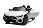 Mercedes SL63 AMG Kinder Elektroauto 12V in Schwarz oder Weiß – Lizenziert, Fernbedienung, Leder, EVA, MP3