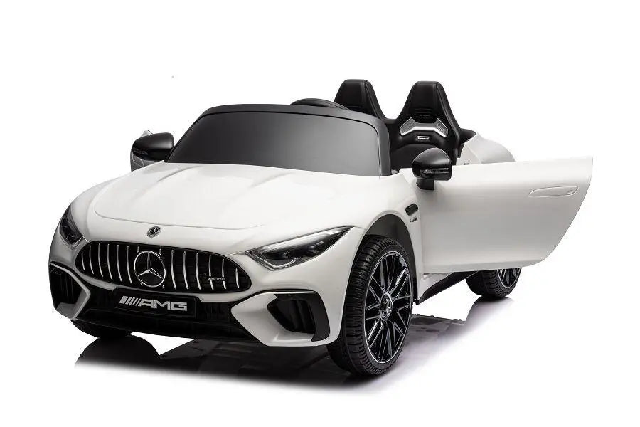 Mercedes SL63 AMG Kinder Elektroauto 12V in Schwarz oder Weiß – Lizenziert, Fernbedienung, Leder, EVA, MP3