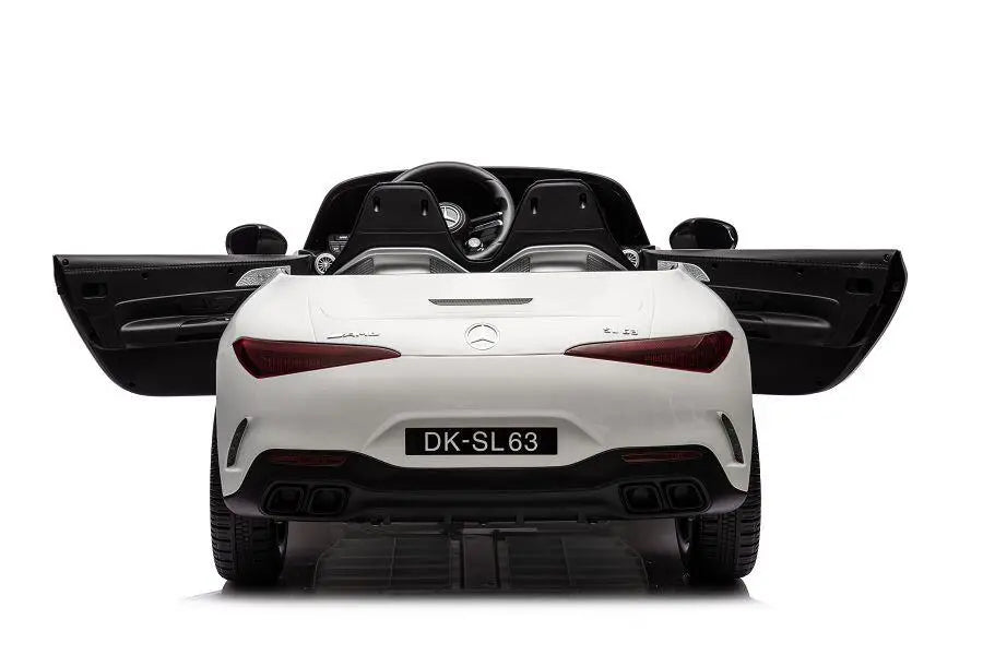 Mercedes SL63 AMG Kinder Elektroauto 12V in Schwarz oder Weiß – Lizenziert, Fernbedienung, Leder, EVA, MP3