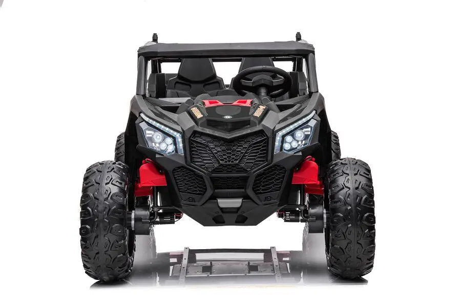 Elektro Kinder Offroad Buggy Fahrzeug 4x 24V - 2-Sitzer, Leder, 10kmh MP3, Bluetooth mit Fernbedienung