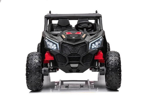 Elektro Kinder Offroad Buggy Fahrzeug 4x 24V - 2-Sitzer, Leder, 10kmh MP3, Bluetooth mit Fernbedienung