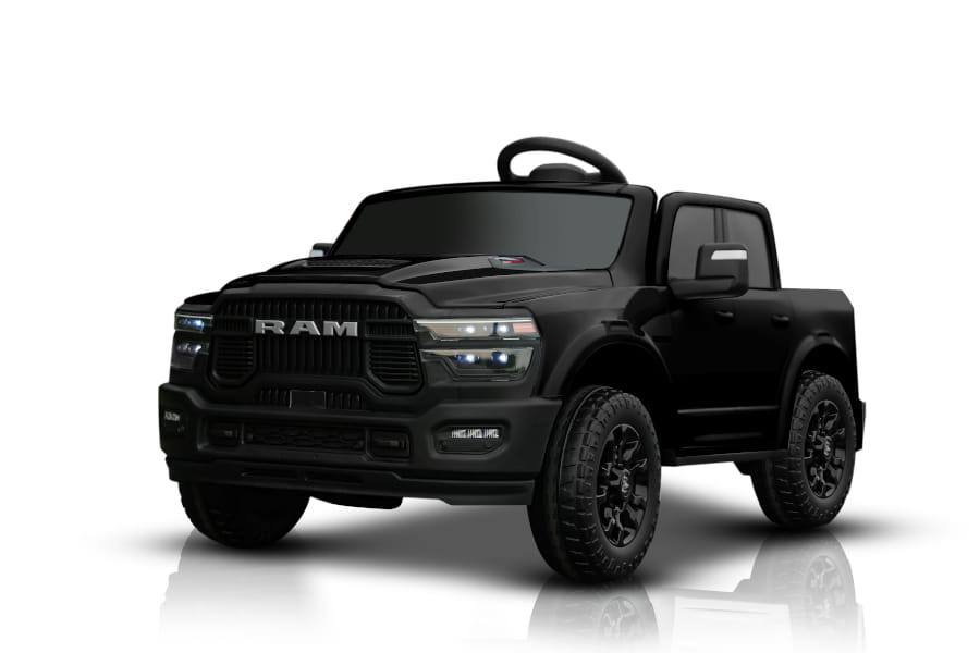 Dodge RAM 2500 "Rebel" 2-Sitzer 24V Kinder Elektrofahrzeug - Lizenziert mit Ledersitzen, EVA, Fernbedienung, Bluetooth