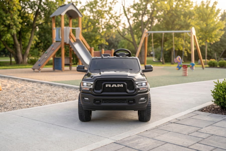 Dodge RAM 2500 "Rebel" 2-Sitzer 24V Kinder Elektrofahrzeug - Lizenziert mit Ledersitzen, EVA, Fernbedienung, Bluetooth