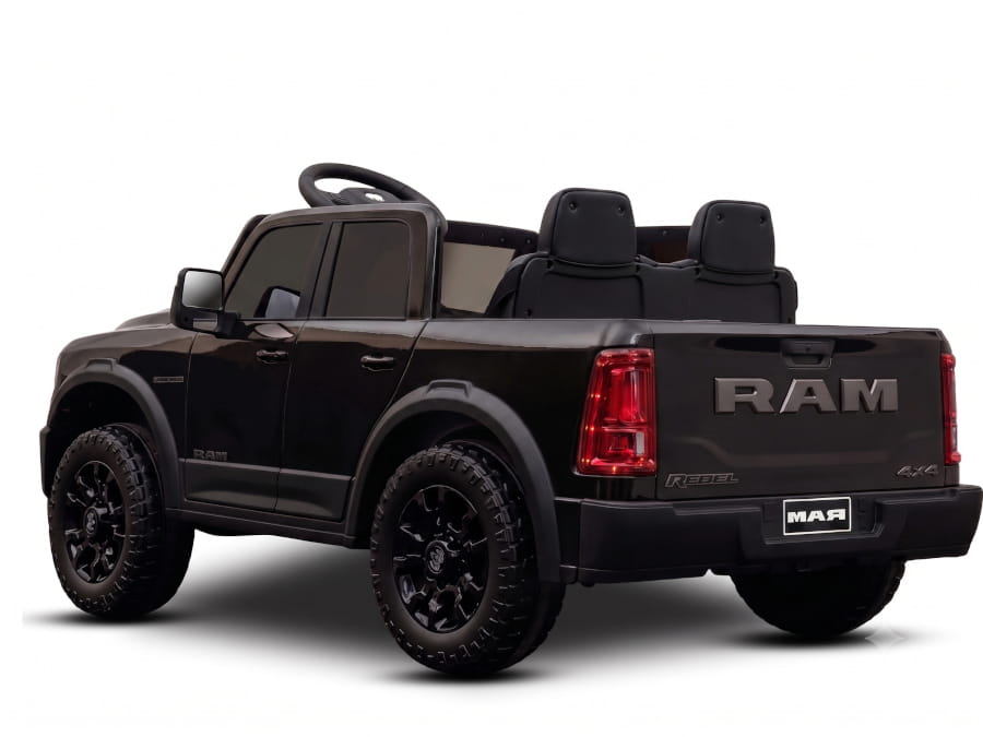 Dodge RAM 2500 "Rebel" 2-Sitzer 24V Kinder Elektrofahrzeug - Lizenziert mit Ledersitzen, EVA, Fernbedienung, Bluetooth