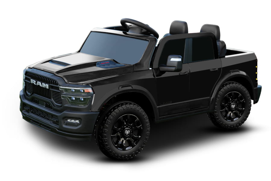 Dodge RAM 2500 "Rebel" 2-Sitzer 24V Kinder Elektrofahrzeug - Lizenziert mit Ledersitzen, EVA, Fernbedienung, Bluetooth