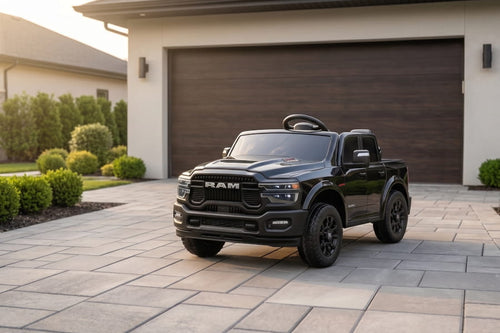 Dodge RAM 2500 "Rebel" 2-Sitzer 24V Kinder Elektrofahrzeug - Lizenziert mit Ledersitzen, EVA, Fernbedienung, Bluetooth