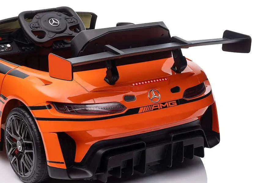 Mercedes AMG GT3 Kinder Elektroauto Lizenziert - MP3, Leder, EVA, Fernbedienung