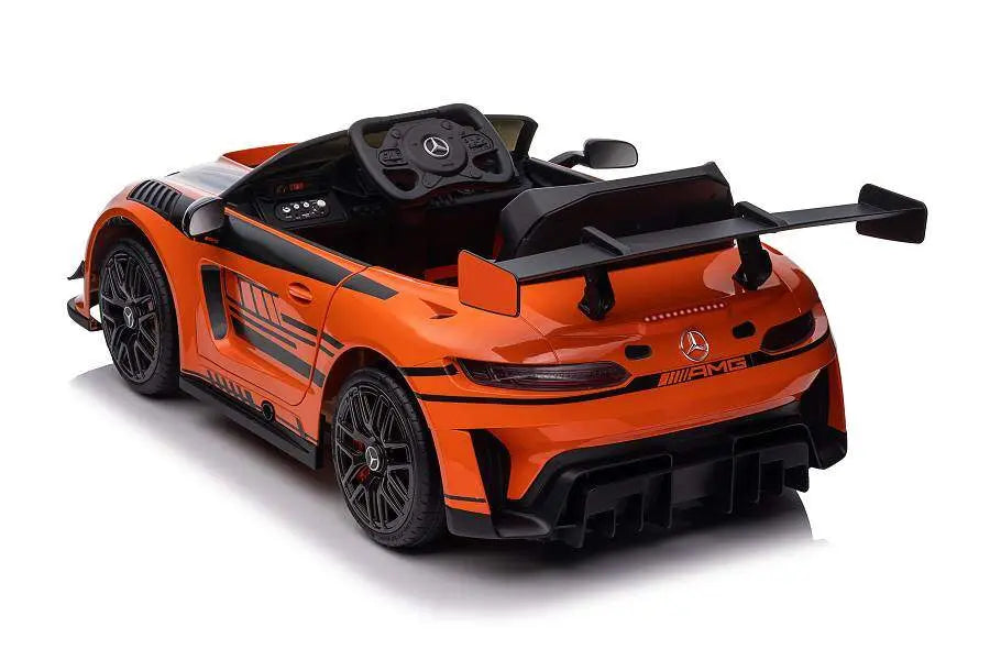 Mercedes AMG GT3 Kinder Elektroauto Lizenziert - MP3, Leder, EVA, Fernbedienung