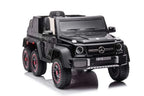 Mercedes G63 AMG 6x6 Kinder Elektroauto lizenziert in weiß oder schwarz – Leder, EVA, Fernbedienung, MP3