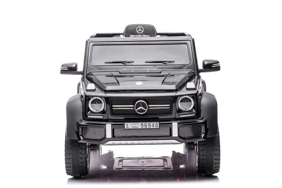 Mercedes G63 AMG 6x6 Kinder Elektroauto lizenziert in weiß oder schwarz – Leder, EVA, Fernbedienung, MP3
