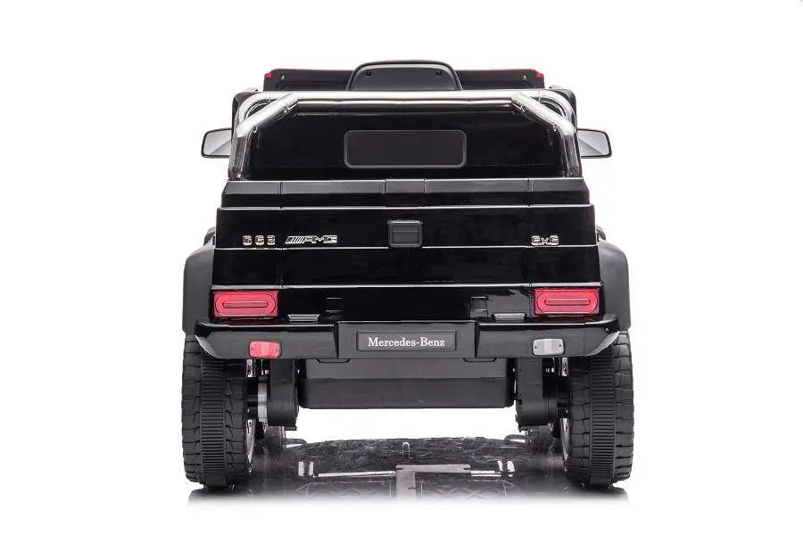Mercedes G63 AMG 6x6 Kinder Elektroauto lizenziert in weiß oder schwarz – Leder, EVA, Fernbedienung, MP3