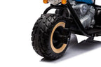 Elektro Kindermotorrad 24V – 2x800W Brushless Motor, Leder, LED, 10km/h, MP3