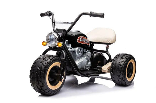 Elektro Kindermotorrad 24V – 2x800W Brushless Motor, Leder, LED, 10km/h, MP3