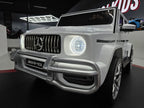 Mercedes G63 AMG 2-Sitzer Kinder Elektroauto lizenziert in weiß oder schwarz – Leder, 8km/h, EVA, Fernbedienung, MP3, Stoßdämpfer