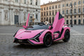 Lamborghini Sian 2-Sitzer Kinder Elektroauto - 24V, Fernbedienung, EVA, Leder in Schwarz oder Pink