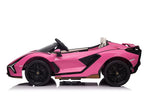 Lamborghini Sian 2-Sitzer Kinder Elektroauto - 24V, Fernbedienung, EVA, Leder in Schwarz oder Pink