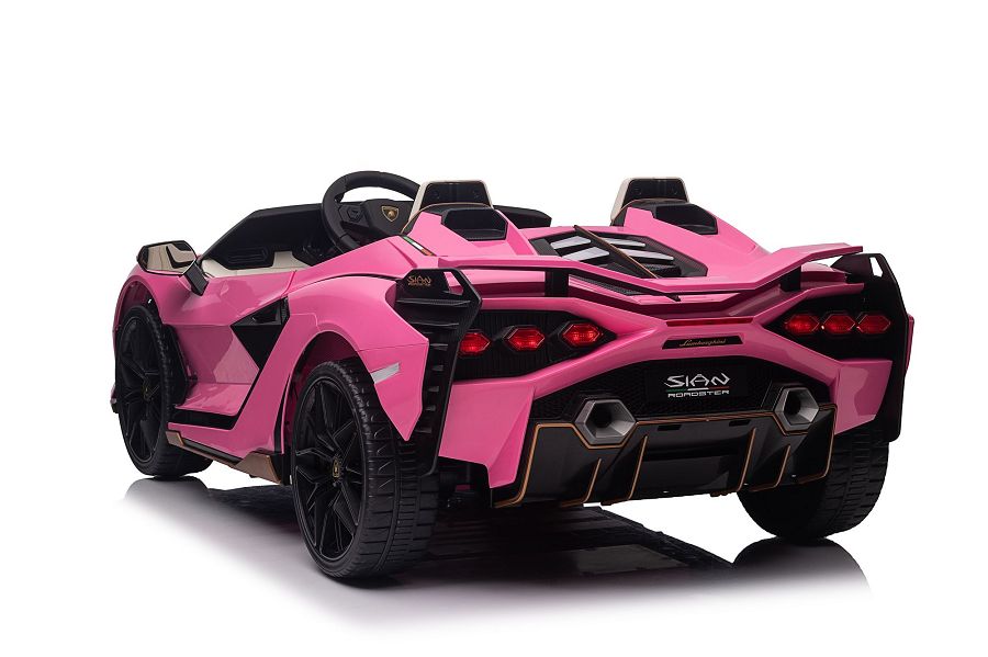 Lamborghini Sian 2-Sitzer Kinder Elektroauto - 24V, Fernbedienung, EVA, Leder in Schwarz oder Pink