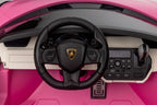 Lamborghini Sian 2-Sitzer Kinder Elektroauto - 24V, Fernbedienung, EVA, Leder in Schwarz oder Pink