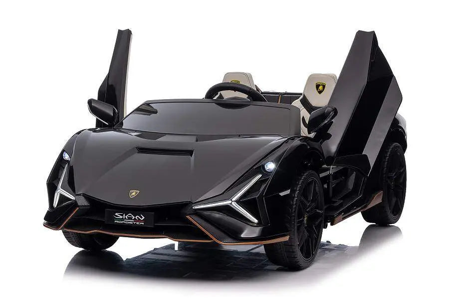 Lamborghini Sian 2-Sitzer Kinder Elektroauto - 24V, Fernbedienung, EVA, Leder in Schwarz oder Pink