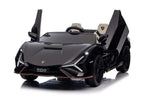 Lamborghini Sian 2-Sitzer Kinder Elektroauto - 24V, Fernbedienung, EVA, Leder in Schwarz oder Pink