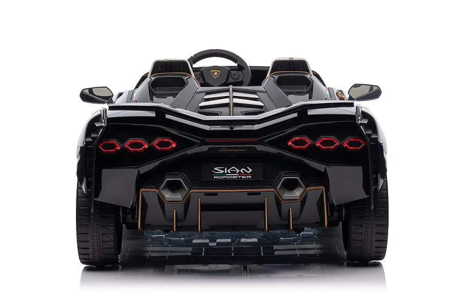 Lamborghini Sian 2-Sitzer Kinder Elektroauto - 24V, Fernbedienung, EVA, Leder in Schwarz oder Pink