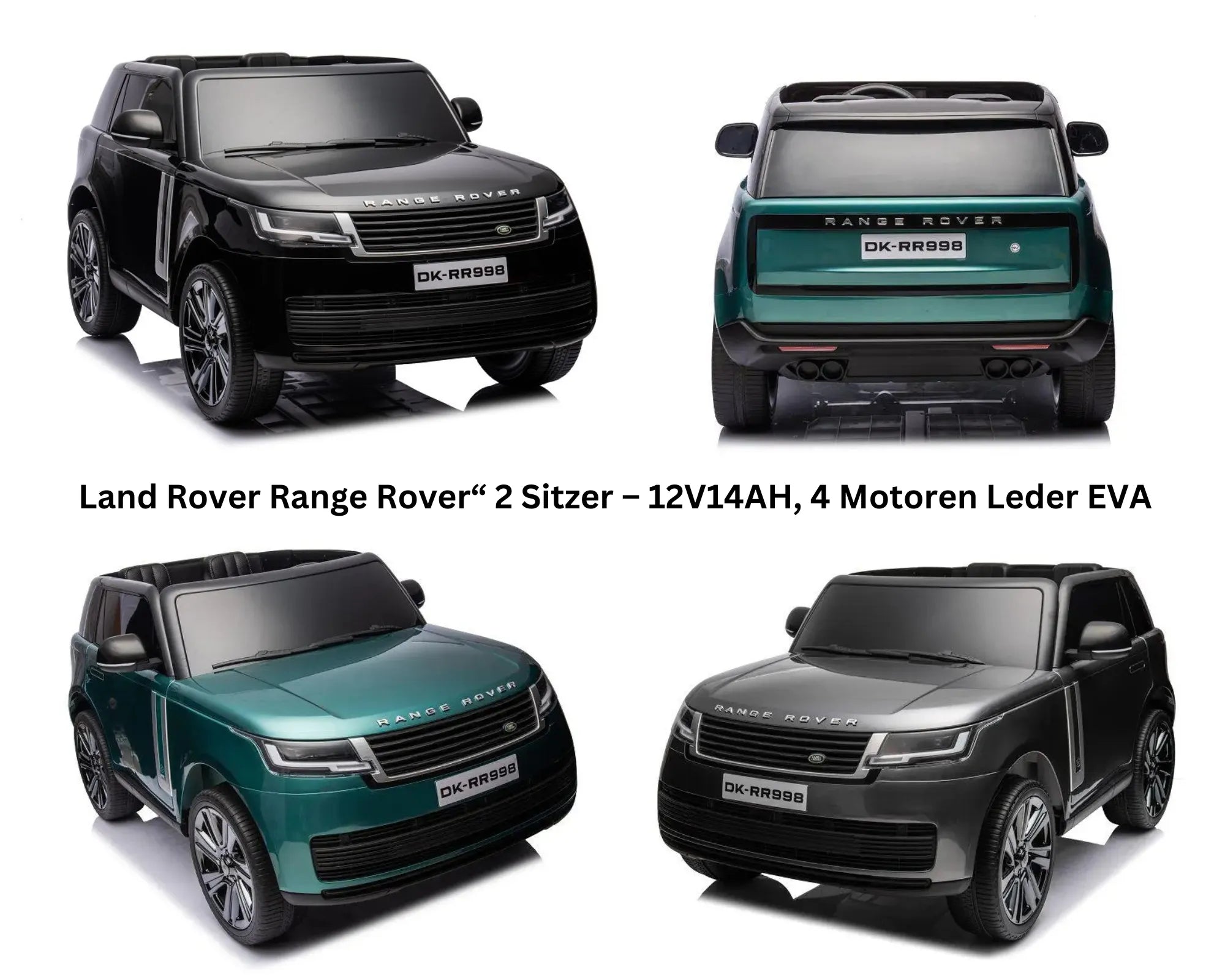 Land Rover Range Rover Kinder Elektroauto SUV - 2-Sitzer, Leder, inkl. Fernbedienung, Bluetooth