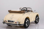 Mercedes-Benz 300S Oldtimer Elektroauto für Kinder in Beige – Lizenziert mit Ledersitz, MP3, Fernbedienung