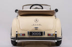 Mercedes-Benz 300S Oldtimer Elektroauto für Kinder in Beige – Lizenziert mit Ledersitz, MP3, Fernbedienung