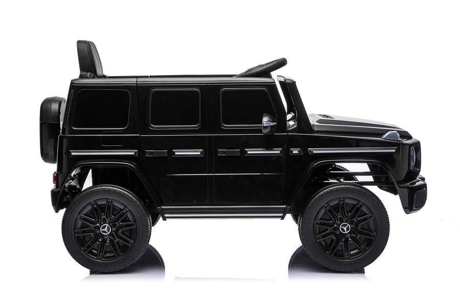 Mercedes G580 AMG in Schwarz oder Grau – Kinder Elektroauto lizenziert mit Ledersitzen, Vollgummireifen, Fernbedienung, MP3, Stoßdämpfer