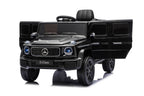 Mercedes G580 AMG in Schwarz oder Grau – Kinder Elektroauto lizenziert mit Ledersitzen, Vollgummireifen, Fernbedienung, MP3, Stoßdämpfer