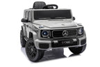 Mercedes G580 AMG in Schwarz oder Grau – Kinder Elektroauto lizenziert mit Ledersitzen, Vollgummireifen, Fernbedienung, MP3, Stoßdämpfer