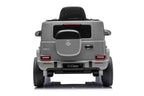 Mercedes G580 AMG in Schwarz oder Grau – Kinder Elektroauto lizenziert mit Ledersitzen, Vollgummireifen, Fernbedienung, MP3, Stoßdämpfer