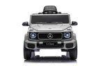 Mercedes G580 AMG in Schwarz oder Grau – Kinder Elektroauto lizenziert mit Ledersitzen, Vollgummireifen, Fernbedienung, MP3, Stoßdämpfer