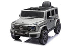 Mercedes G580 AMG in Schwarz oder Grau – Kinder Elektroauto lizenziert mit Ledersitzen, Vollgummireifen, Fernbedienung, MP3, Stoßdämpfer