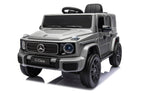Mercedes G580 AMG in Schwarz oder Grau – Kinder Elektroauto lizenziert mit Ledersitzen, Vollgummireifen, Fernbedienung, MP3, Stoßdämpfer