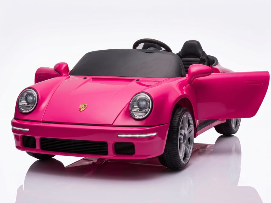 Porsche Ruf 2-Sitzer Kinder Elektroauto mit leistungsstarken 24V Akku  – Lizenziert, Leder, MP3, Fernbedienung, EVA, Stoßdämpfern