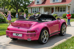 Porsche Ruf 2-Sitzer Kinder Elektroauto mit leistungsstarken 24V Akku  – Lizenziert, Leder, MP3, Fernbedienung, EVA, Stoßdämpfern