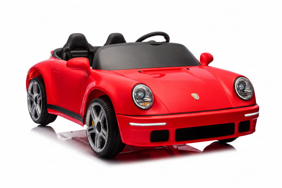 Porsche Ruf 2-Sitzer Kinder Elektroauto mit leistungsstarken 24V Akku  – Lizenziert, Leder, MP3, Fernbedienung, EVA, Stoßdämpfern