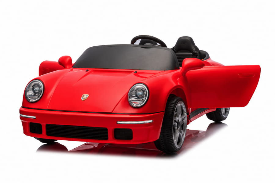 Porsche Ruf 2-Sitzer Kinder Elektroauto mit leistungsstarken 24V Akku  – Lizenziert, Leder, MP3, Fernbedienung, EVA, Stoßdämpfern