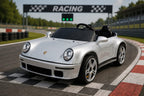 Porsche Ruf 2-Sitzer Kinder Elektroauto mit leistungsstarken 24V Akku  – Lizenziert, Leder, MP3, Fernbedienung, EVA, Stoßdämpfern